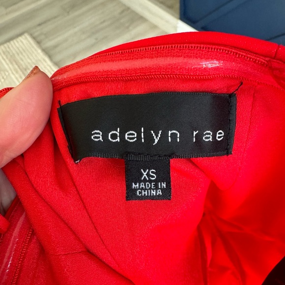 Adelyn Rae red strapless jumpsuit - Picture 5 of 8